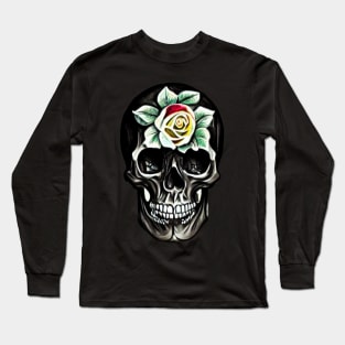 Skull And Roses Long Sleeve T-Shirt